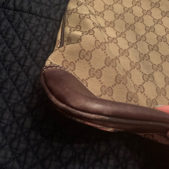 Authentic Gucci GG Monogram Brit Canvas Hobo Bag - Picture 4 of 12